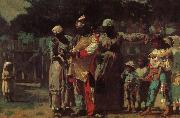 Winslow Homer Carnival costumes for dress up oil